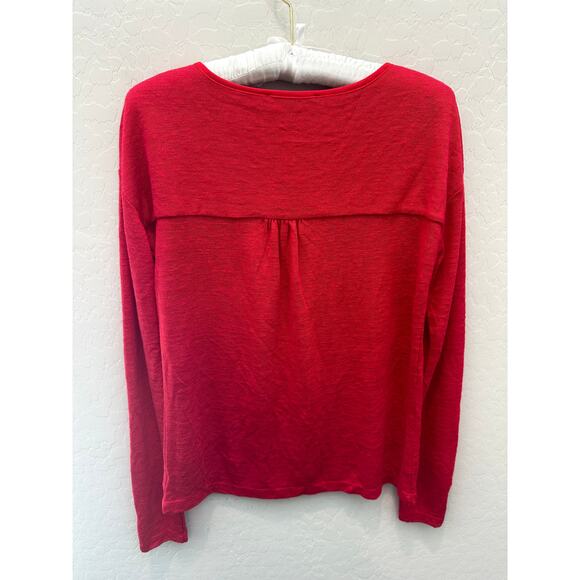 SANCTUARY | Hanna Red Lightweight Long Sleeve Top | XS - Picture 4 of 6